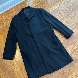 London Fog Men Signature black wool Overcoat